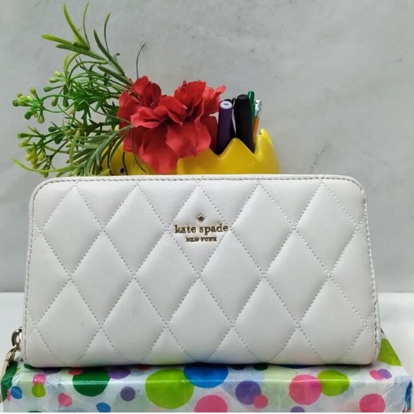 Kate spade continental large white wallet - Picture 6 of 11